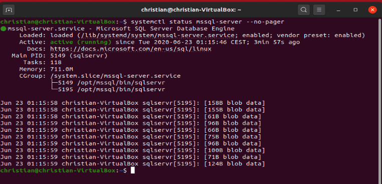 Install Microsoft SQL Server 2019 and MsSQL Command line tools