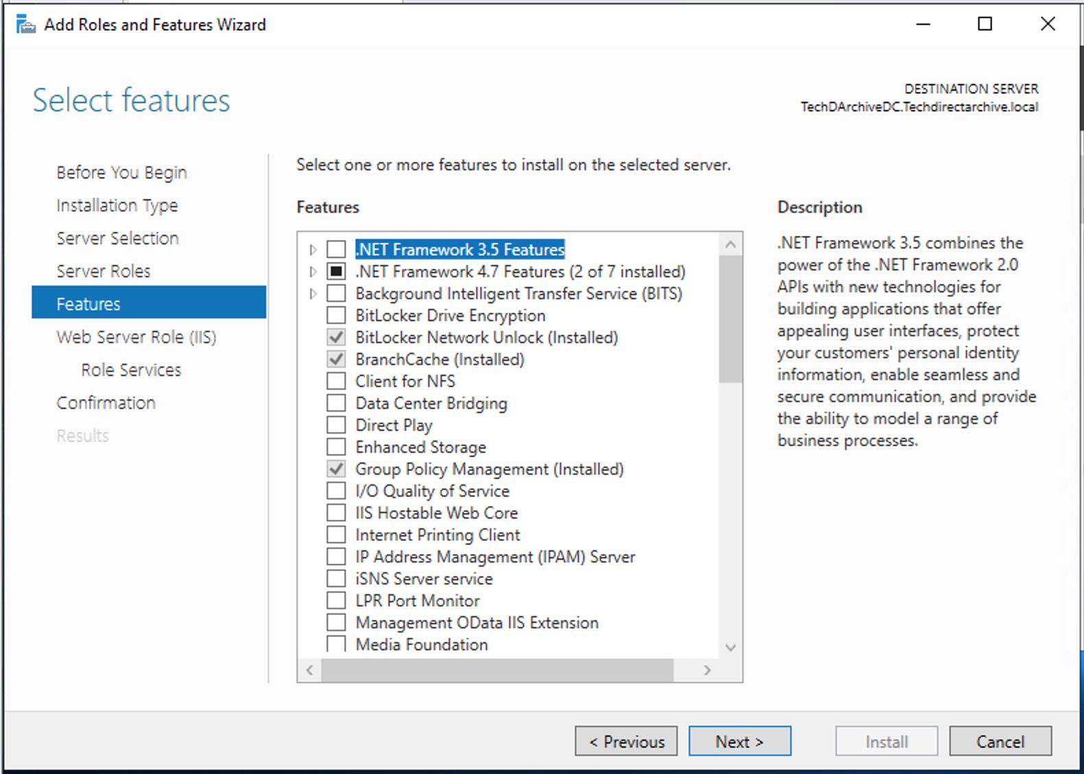 Add and remove IIS Web Server on Windows Server