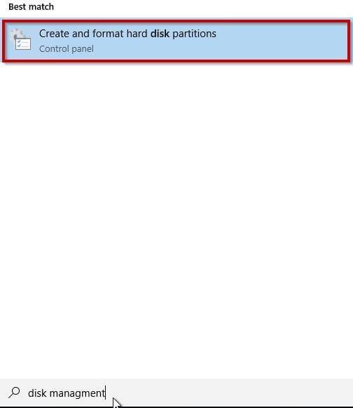 Create-disk-under-disk-management