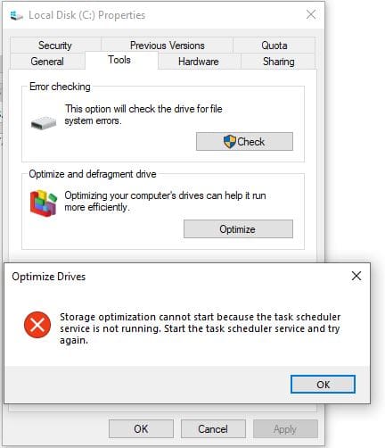 How to fix Task Scheduler Service Greyed Out in Service MMC
