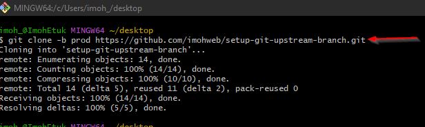 How to set up and use an upstream branch in Git