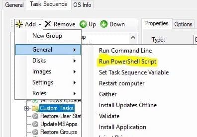 run powershell script to set parameters for MBAM deployment