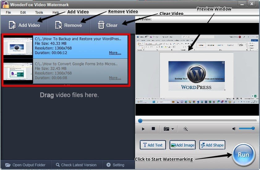 Install and use WonderFox Video Watermark | TechDirectArchive