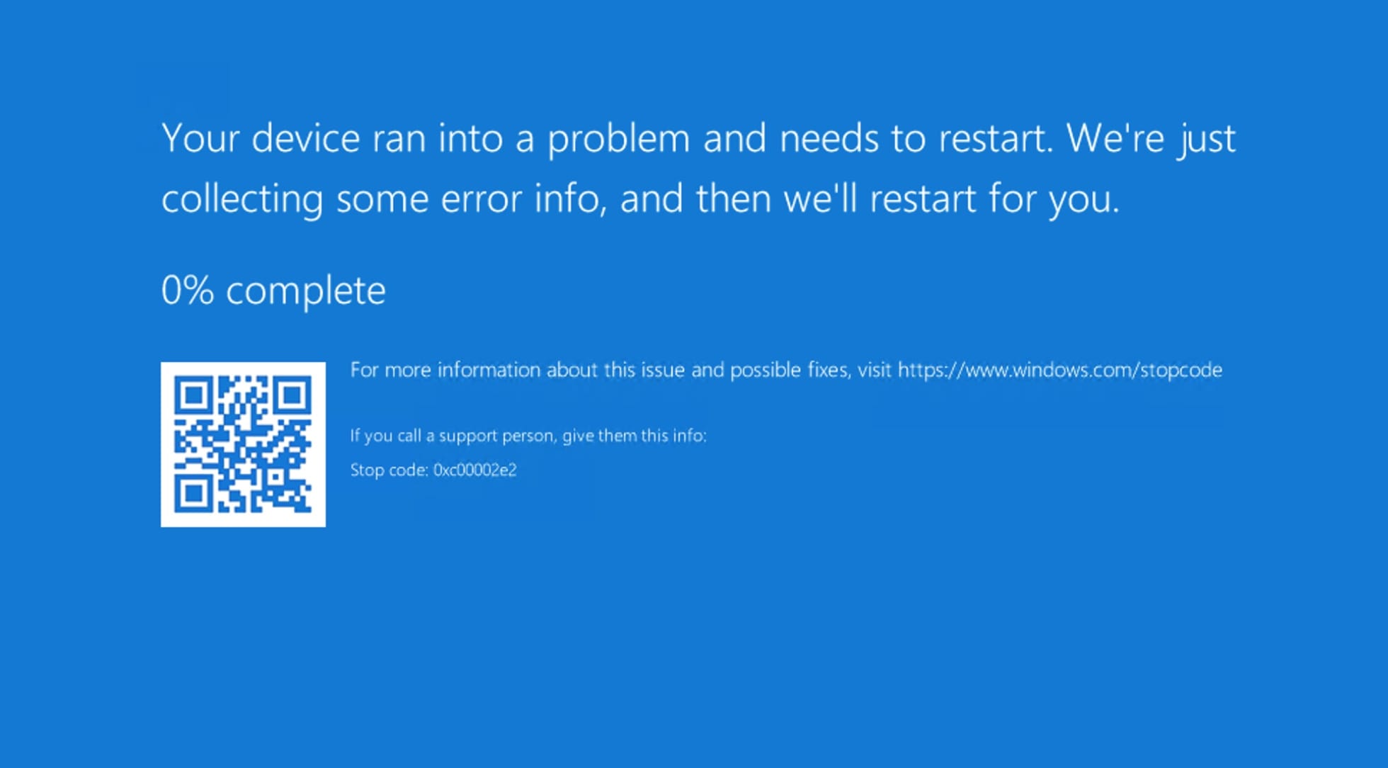 AD Recovery: Fix device ran into an issue with error