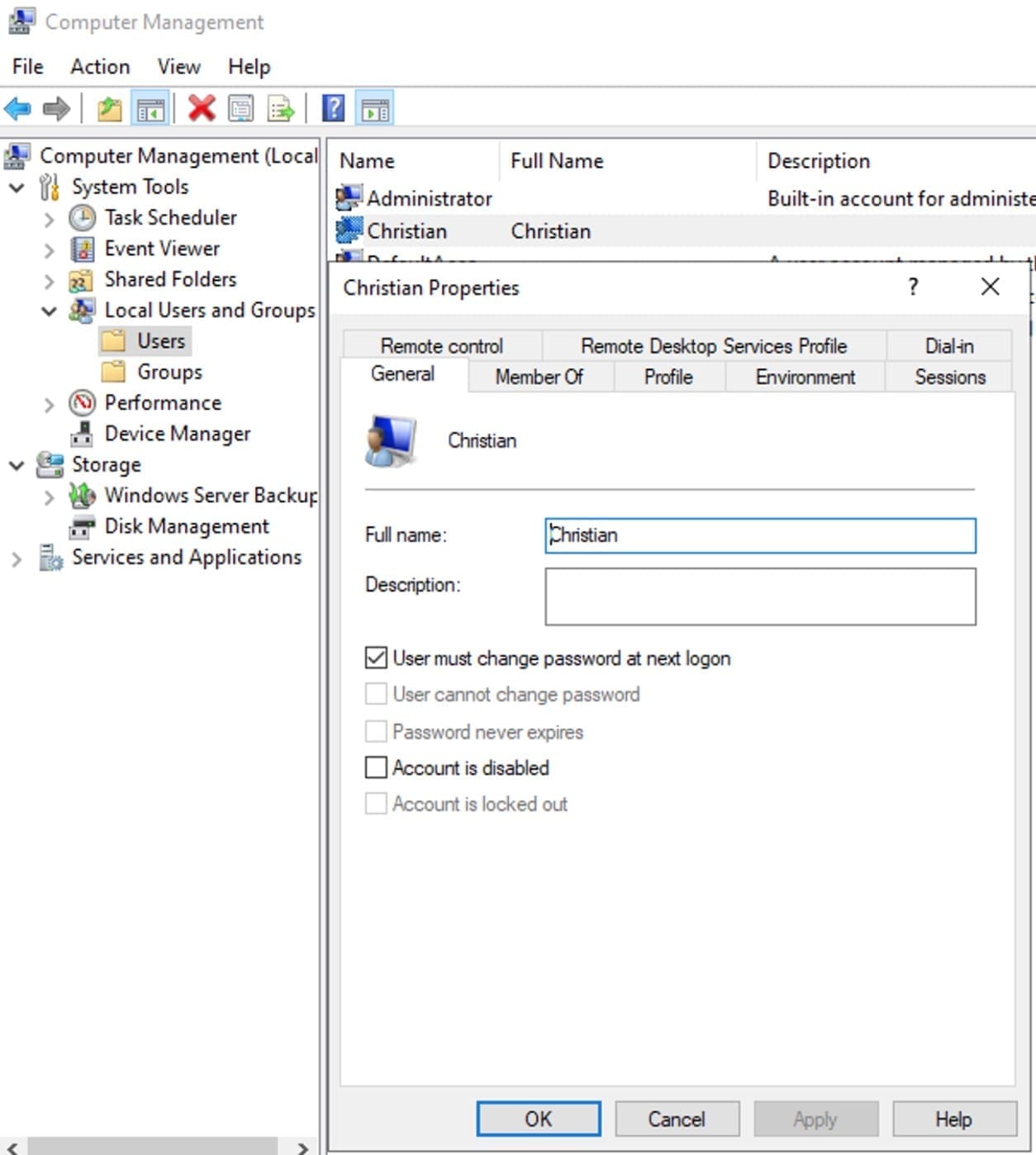 Computer management