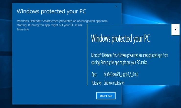 Unable to run downloaded Programs due to Defender SmartScreen
