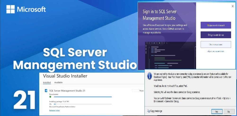 Install SQL Server Management Studio 21 on Windows Server