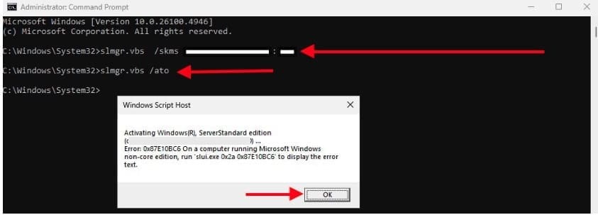 Fix Error 0x87E10BC6 on a PC running Windows non-core Edition