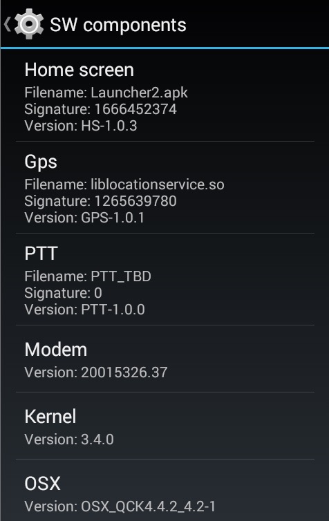 Finding Mx4 S Version Number - High Quality Light Image - Mobile