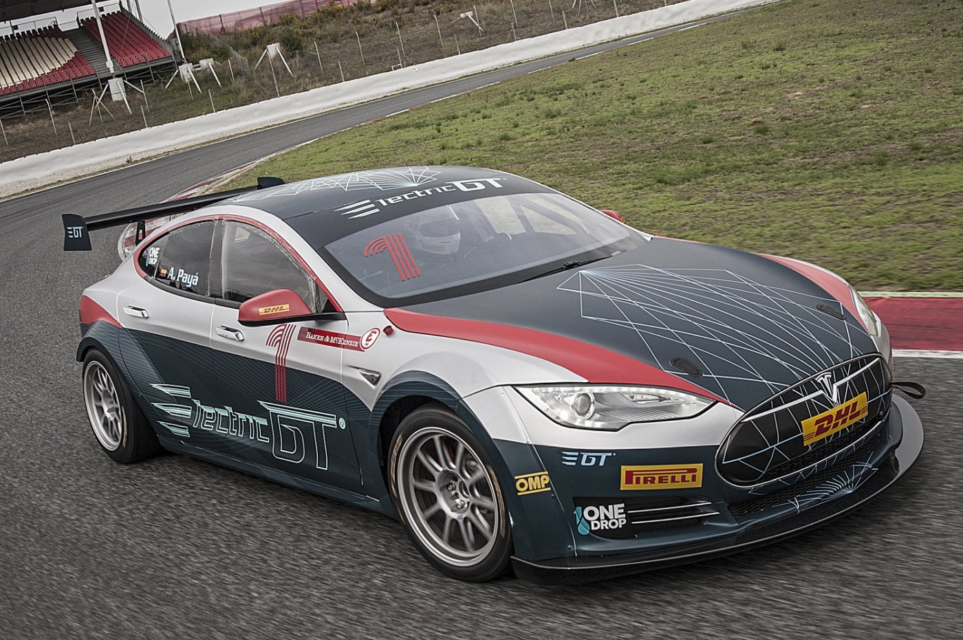 Electric GT's raceready Model S Tesla P100D makes debut in Barcelona