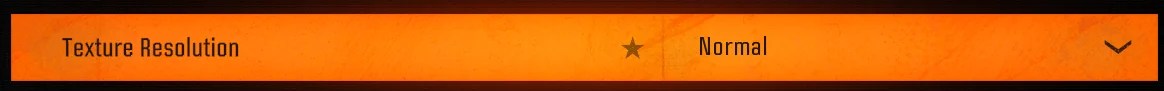 Black Ops 6 Texture Resolution set to Normal