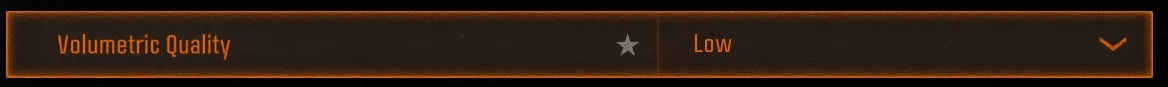 Black Ops 6 Volumetric Quality set to Low