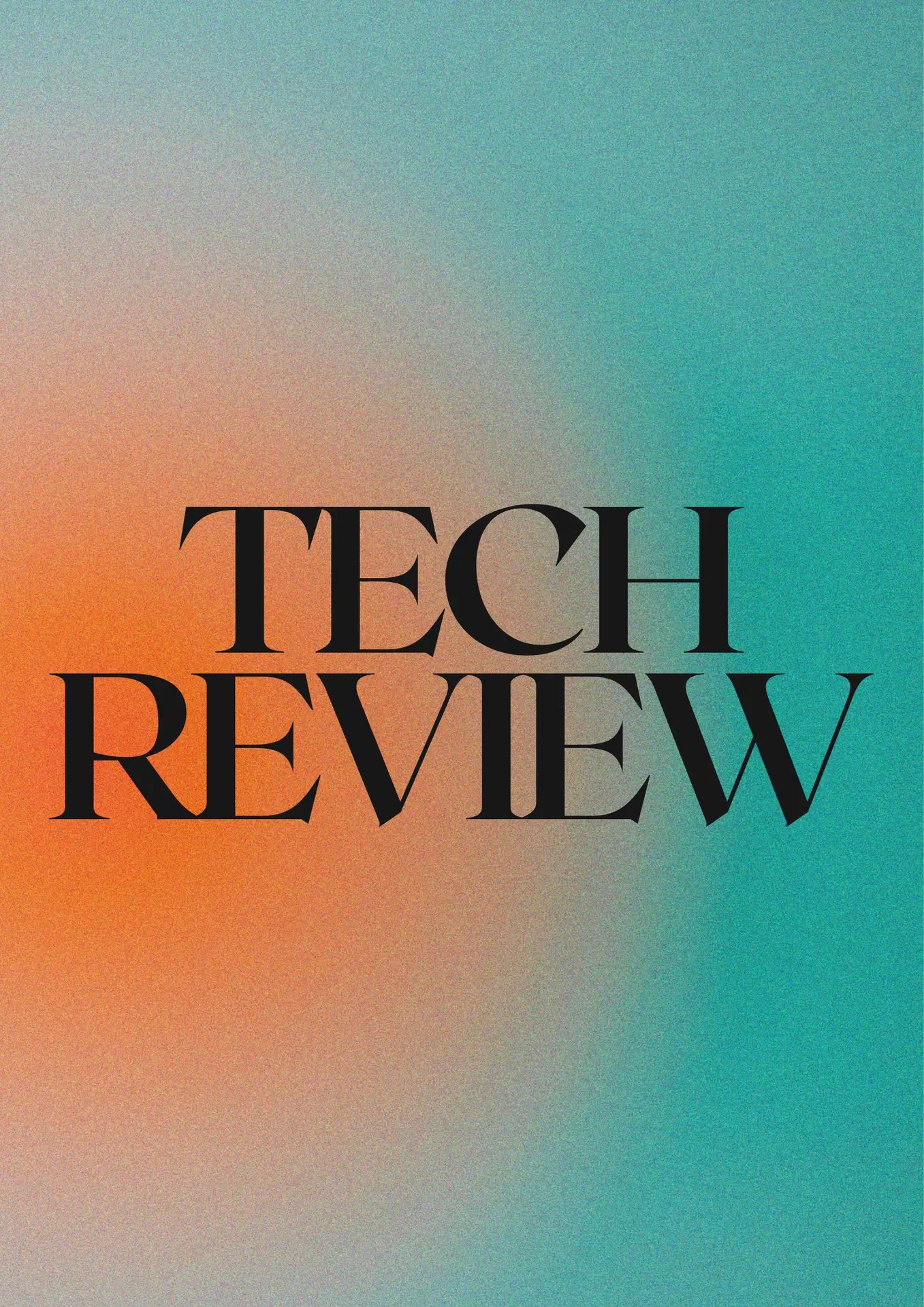 Teal and Orange Gradient Abstract Tech Conference Poster