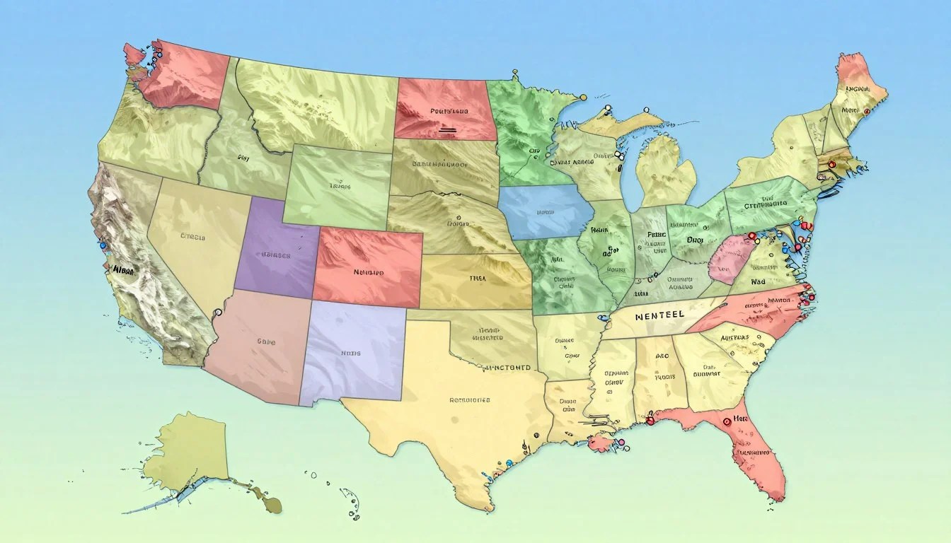 Interactive US Map With States And Capitales 2026 TechGEO Mapping Us Map 