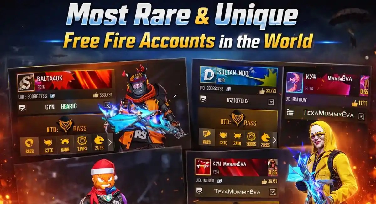 Most Rare ID in Free Fire Accounts