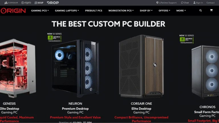 10 Best Custom PC Builder Websites Origin PC 2025 768x432 