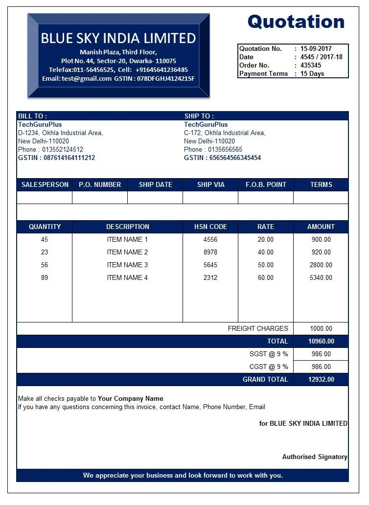 Top 7 Quotation Templates Free Quotes For Word Excel And Pdf