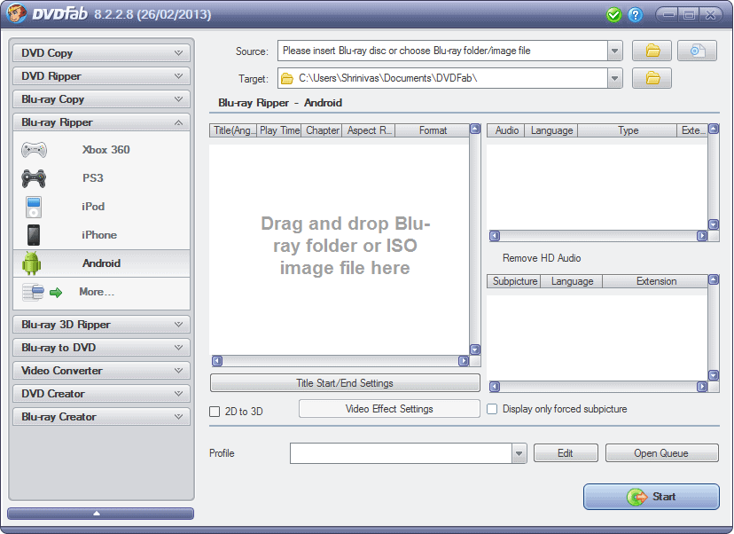 DVDFab Bluray Ripper Tips And Specification