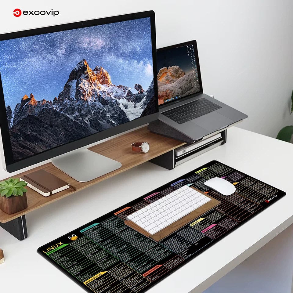 002 Linux Commands Line Mouse Pad Large Mousepad Shortcuts for Red Hat Ubuntu OpenSUSE Arch Debian Unix Programmer