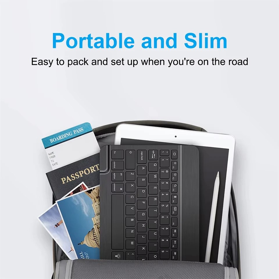 005 Bluetooth-compatible Keyboard For Android IOS Windows Slim Mini Wireless Keyboard For PC iPad Tablet Phone Keyboard