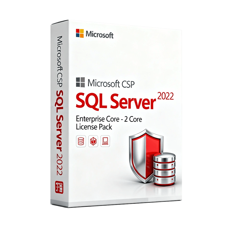 Microsoft CSP SQL Server 2022 Enterprise Core - 2 Core License Pack
