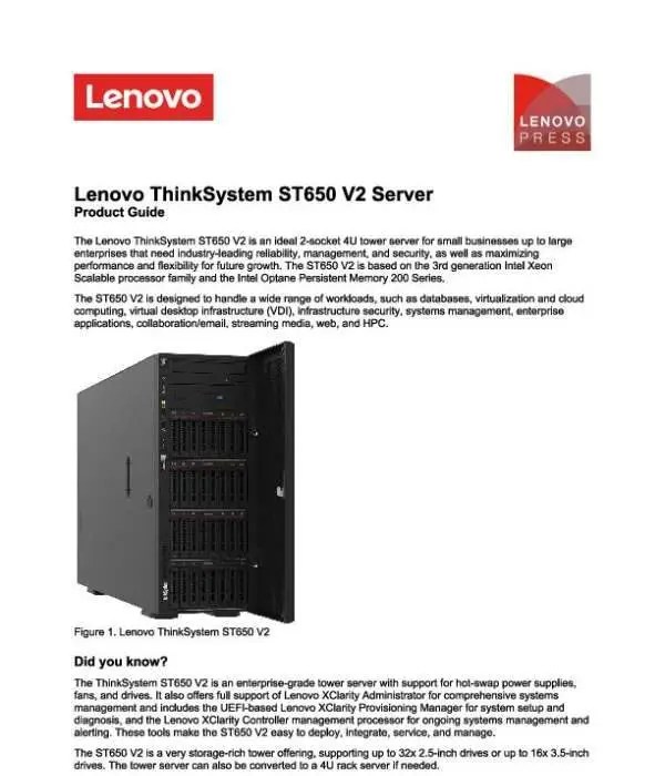 Lenovo_ThinkSystem_ST650_V2_Server_Product_Guide_thumb