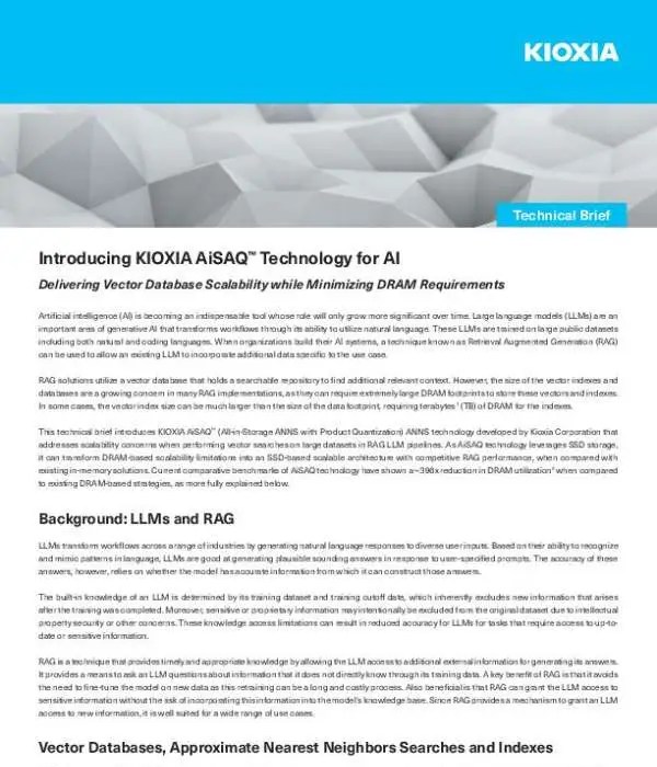 KIOXIA_AiSAQ_Intro_Tech_Brief_thumb