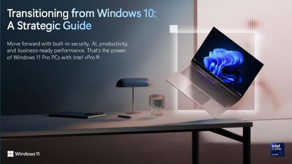 Windows 11 Pro PC upgrade guide and eBook download for businesses transitioning from Windows 10.