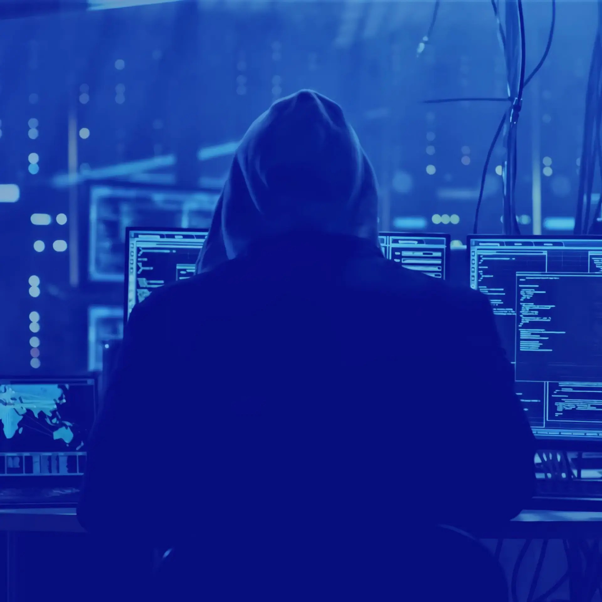 IT administrator inspecting cyber threat alert dashboard