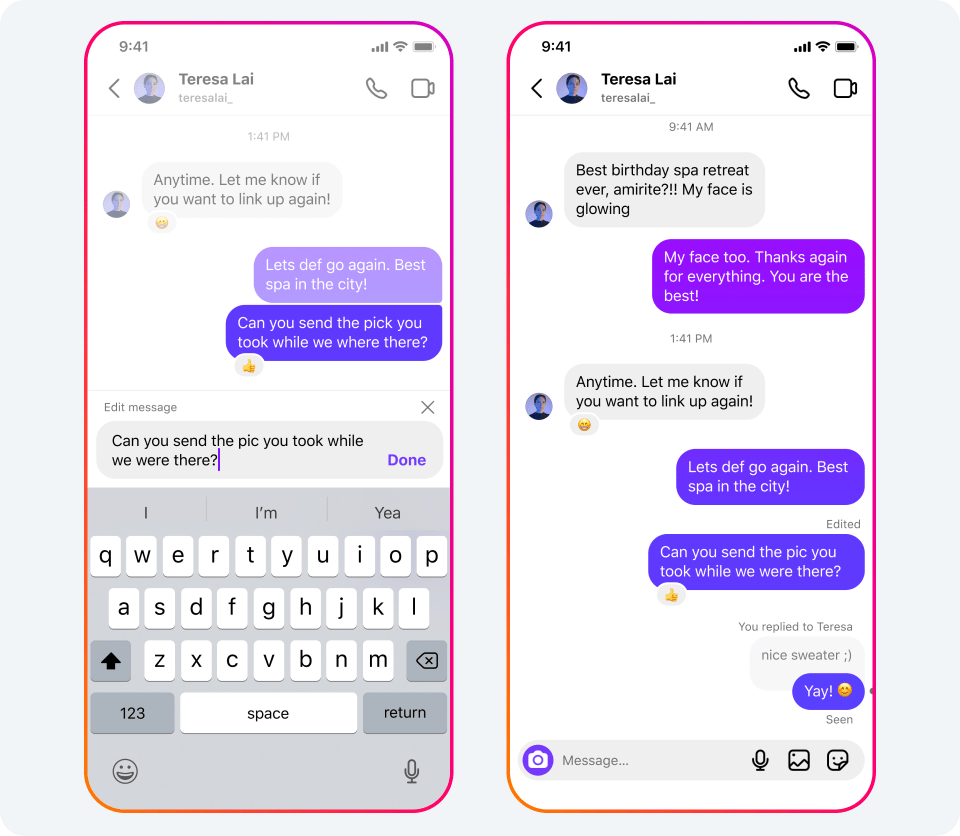 What is the Instagram Purple Text Bubble?