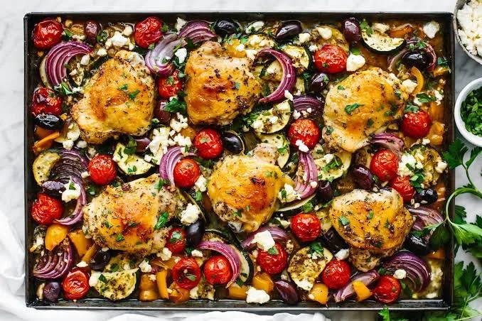 GREEK SHEET PAN CHICKEN