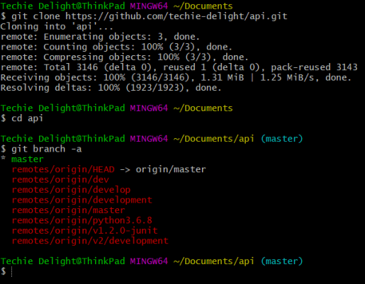 git clone