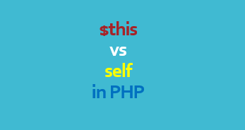 $this vs self in PHP