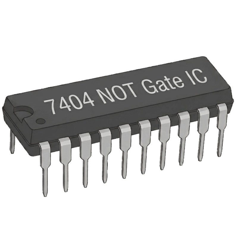 7404 not gate ic