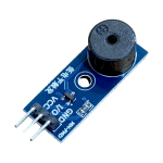 Active buzzer module front view showing 3-pin interface for Arduino India