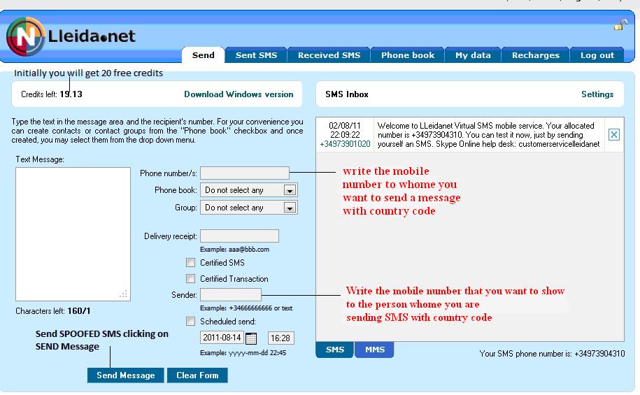 Unlike the other free sms sites we've mentioned, you can theoretically spoof a . How To Do Sms Spoofing Techiesupport