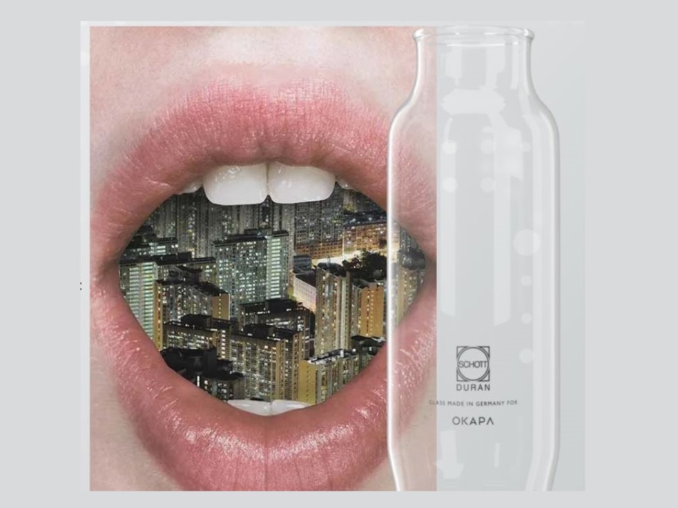 Borosilicate inside bottle for OKAPA bottles