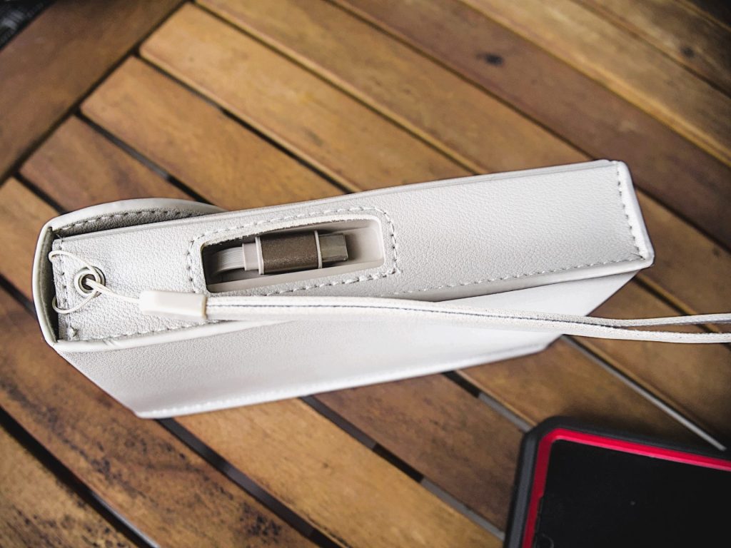 Limitless Elite USB-C cable built in visible through case