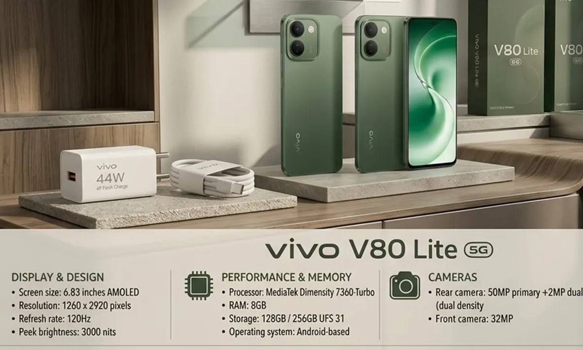 Vivo V80 lite 5g Price in Bangladesh 2026