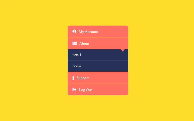 Css Accordion Menus Webartdeveloper - Best Gradient Patterns in Retina