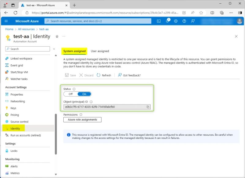 Using System Assigned Managed Identity In Azure Automation Account - Download Creative City Picture | Retina