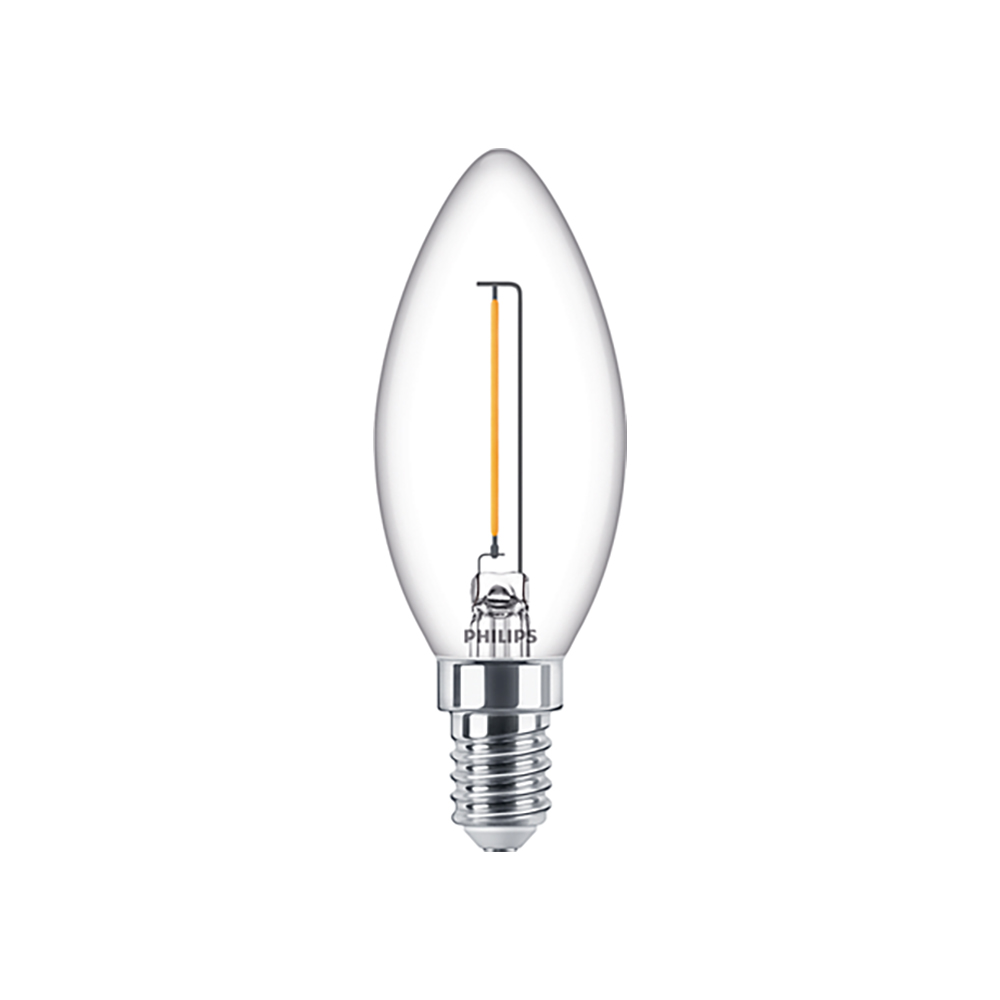 Philips E14 LED Warm White Filament Candle Bulb.1.4W (15W) (LPH02423) (PHILPH02423)