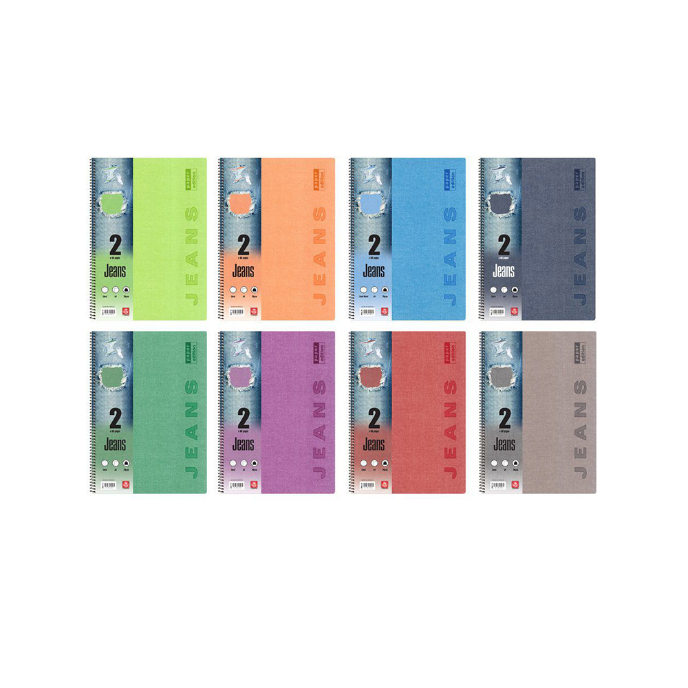 Typotrust Jeans Τετράδιο Σπιράλ A4 2 θεμάτων (4542-19) (TYP4542-19)