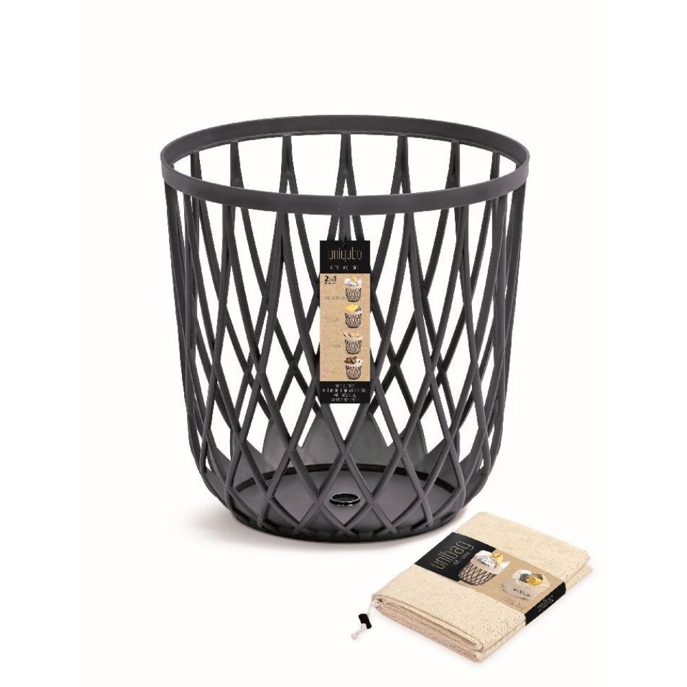 Prosperplast Uniqubo Multipurpuse Basket 390mm Grey (IKUB35W-S433) (PSPIKUB35W-S433)