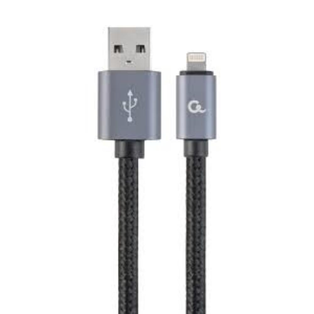 Cablexpert Cotton Braided USB-A to Lightning 1.8m (CCB-MUSB2B-AMLM-6) (GEMCCB-MUSB2B-AMLM-6)