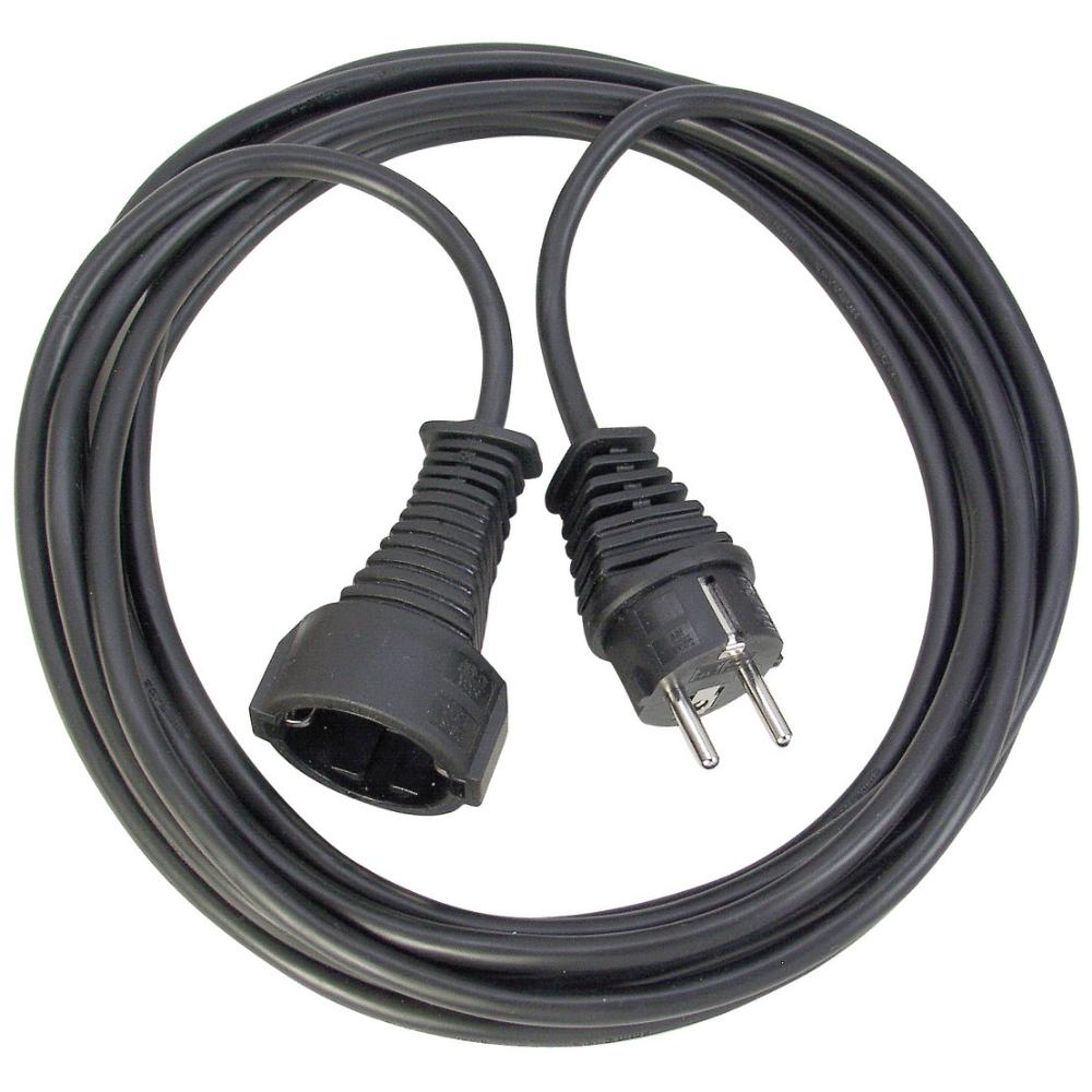 Brennenstuhl Quality plastic extension cable 10m black H05VV-F 3G1,5 (1165460) (BNN1165460)