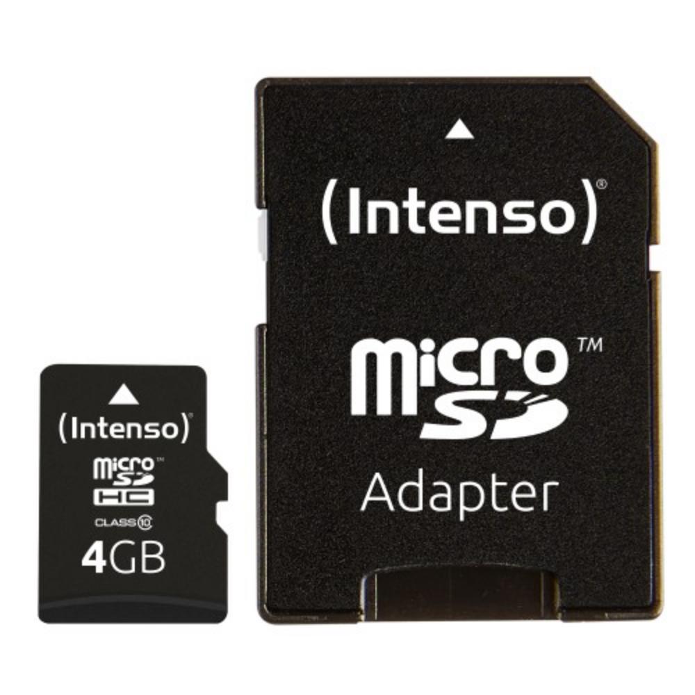 Intenso microSDHC Card  4GB Class 10 (3413450) (NSO3413450)