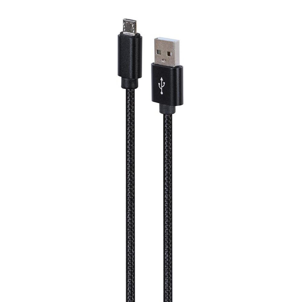 Gembird USB - Micro USB Cable With Textile Braid, Plugs In Metal Casing, 1.8m, Black (CCDB-MUSB2B-AMBM-6) (GEMCCDB-MUSB2B-AMBM-6)