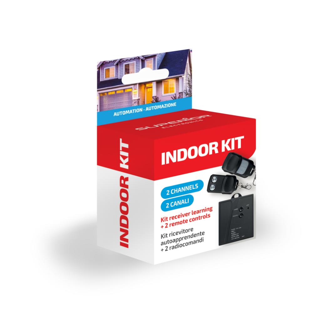 Superior Indoor Kit Τηλεχειρισμού με 2 Τηλεχειριστήρια και Σταθερή Συχνότητα 433,92 MHz (SUPRK001) (SPRSUPRK001)