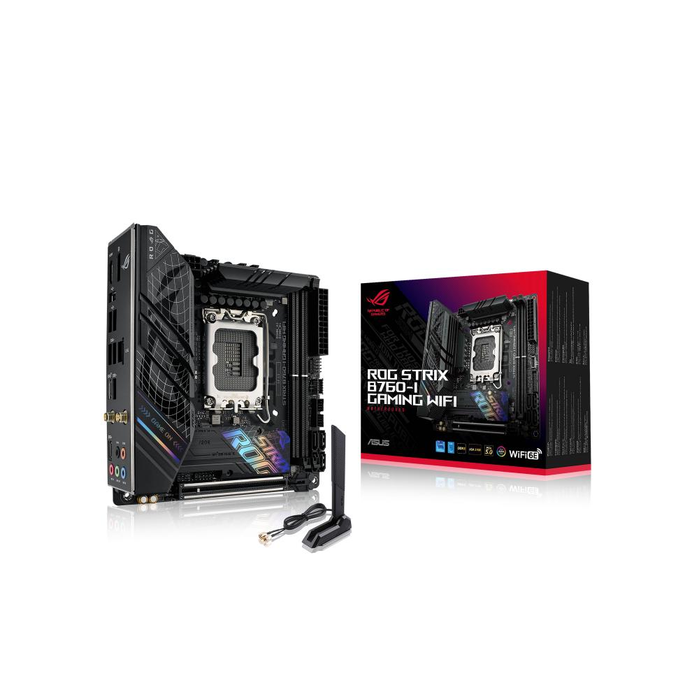 ASUS ROG STRIX B760-I GAMING WIFI Intel B760 LGA 1700 mini ITX (90MB1D90-M1EAY0) (ASU90MB1D90-M1EAY0)